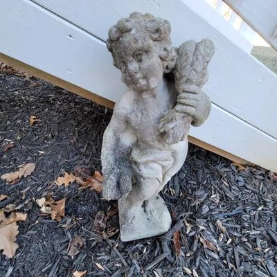 Garden Statues Lawn Decor Figures X3 Angels Golfer