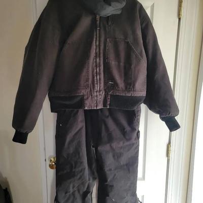 Walls Size LG-XL Insulated Overalls and Jacket 