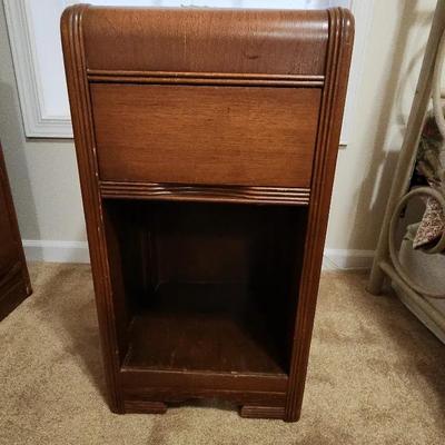 Wooden Nightstand With Drawer