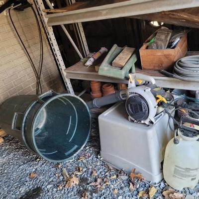 Lawn And Garden Lot All Shown Cans Supplies Planters More 