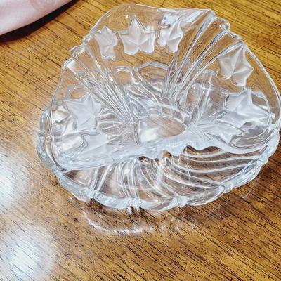 Mikasa 2 Pc Glass Tray And Bowl