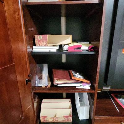 Contents Of Cabinet - Assorted Office Supplies and More - See Photos 