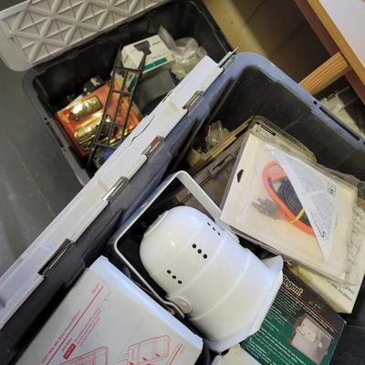 Exterior Electric Lot Flood Lights Timers Wiring More 3 Totes 