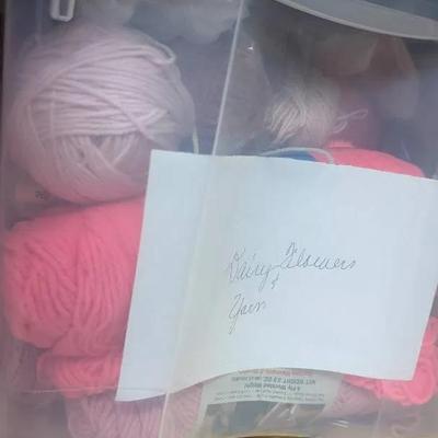 Yarn - 2 Totes of Misc Yarn