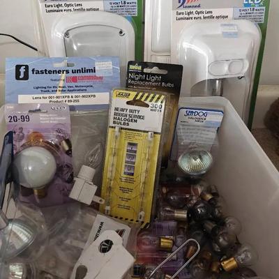 Lighting Set with Various Bulbs and Fixtures 