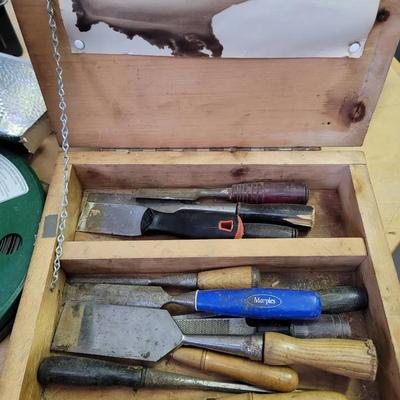 Box Lot Of Chisels And Rasps