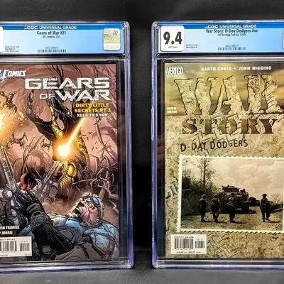 War Story & Gears of War CGC Graded Comics