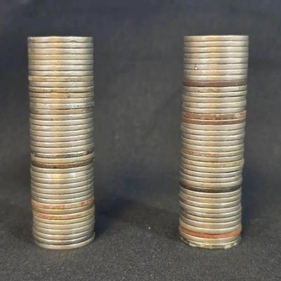 2 Rolls of Buffalo Nickels, 80 Nickels
