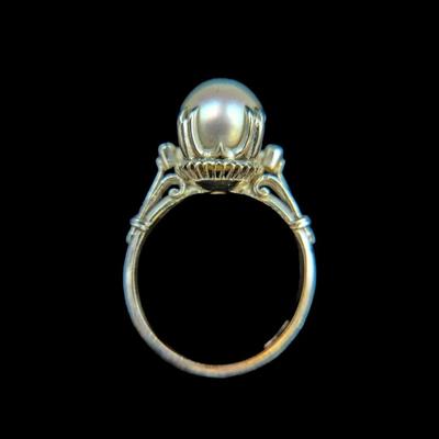 14K White Gold Pearl Ring, NAGL #1226566