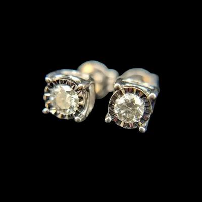 14K White Gold Diamond Earring Set, NAGL #1226561