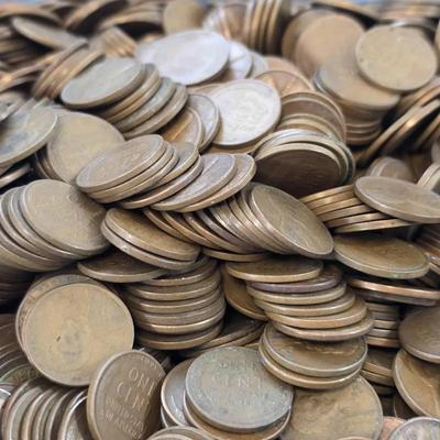 1,500 Wheat Cents, Over 10 Pounds
