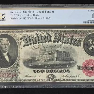 1917 $2.00 Legal Tender Note PCGS 15