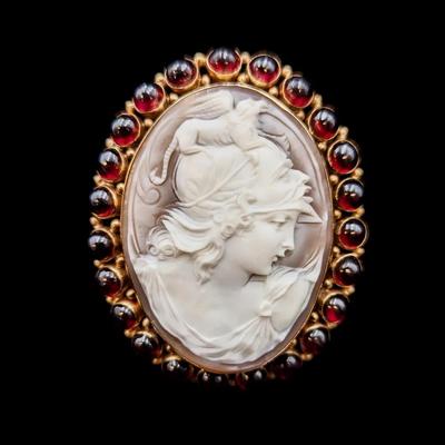 14K Yellow Gold Cameo Brooch/Pendant, NAGL #1050260