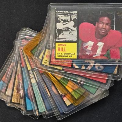 13 1962 Topps Football Cards, Some Rookie Cards