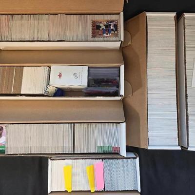 Over 4,500 Mixed Sports Trading Cards, Mostly Baseball