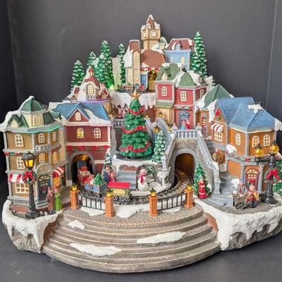 Animated Christmas Village with Lights & Music – Original Box