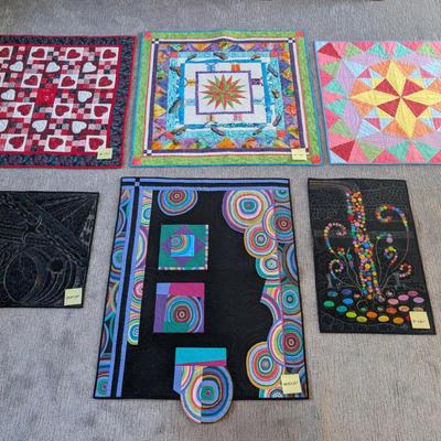 Collection of Handmade Art Quilts/Wall Hangings by Julie Mason