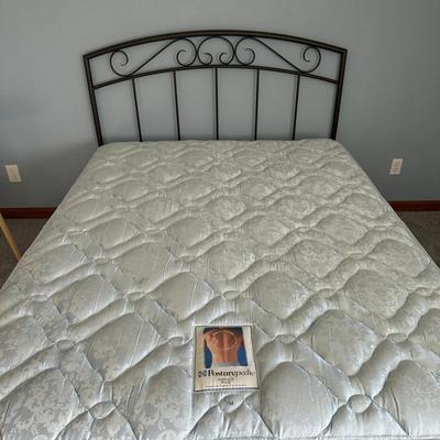 Queen Metal Headboard with Mattress