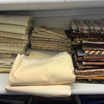 Assorted Quilting Fabric Lot – Neutral & Earth Tone Cotton Yardage