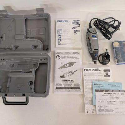 Dremel Rotary Tool Kit with Case, Attachments & Manuals