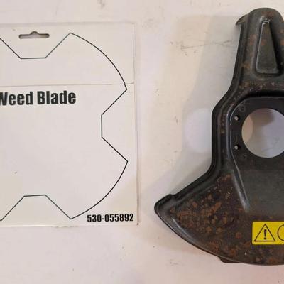 4-Point Reversible Weed Blade with Metal Blade Guard