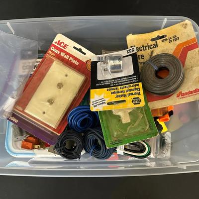 Large Mixed Lot of Electrical Supplies – Fuses, Wire, Connectors, Plugs, Terminals & Accessories