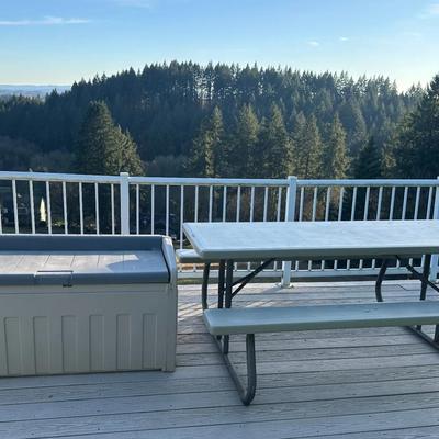 Storage Bench & Picnic Table with Benches