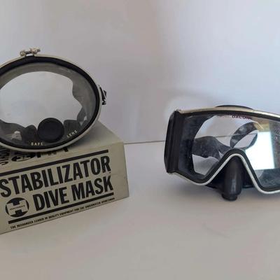 (2) Vintage Dive Masks Including Healthways Stabilizator Mask with Original Box