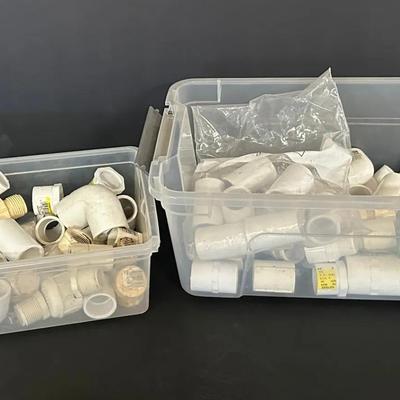 Large Mixed Lot of PVC Plumbing Fittings – Couplers, Elbows, Adapters & Connectors
