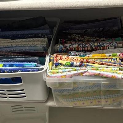 Assorted Quilting Cotton Fabric Scraps & Cuts – Blue, Green & Multicolor Lot