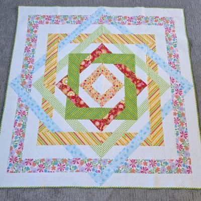 “Mystery Quilt” Wall Banner – Handcrafted by Julie Mason (63” x 62”)