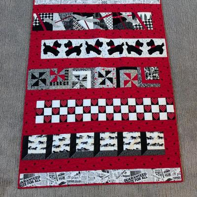 “The Riddle Quilt” Quilted Wall Banner by Julie Mason (54" x 39")
