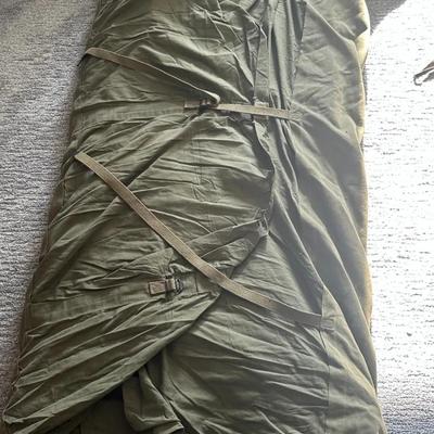 Vintage U.S. Military Style Canvas Bedroll / Sleeping Bag with Straps