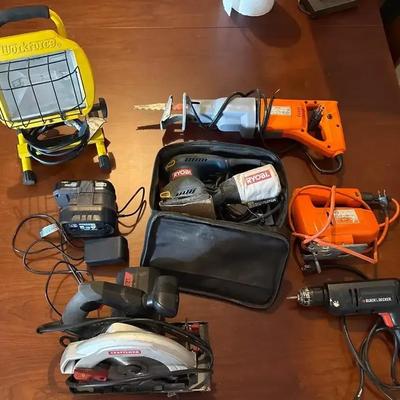Power Tools And Accessories Lot