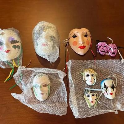 Mardi Gras Ceramic Masks