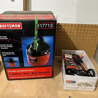 Craftsman Shop Vac & Jumper Cables