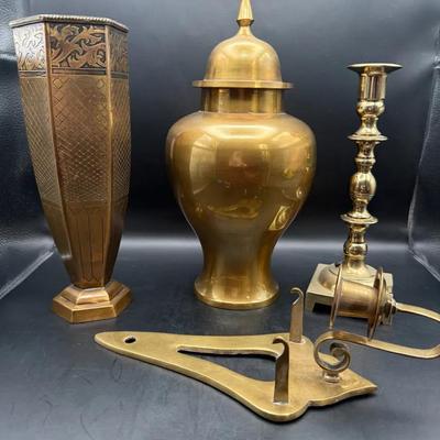 Collection Of Vintage Brass Items