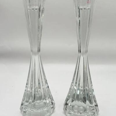 Pair of Mikasa Park Lane Crystal Candlesticks