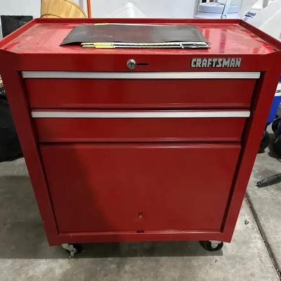 Craftsman Small Rolling Tool Box With Tools 