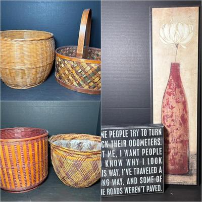 Home Wall Decor & Decorative Baskets
