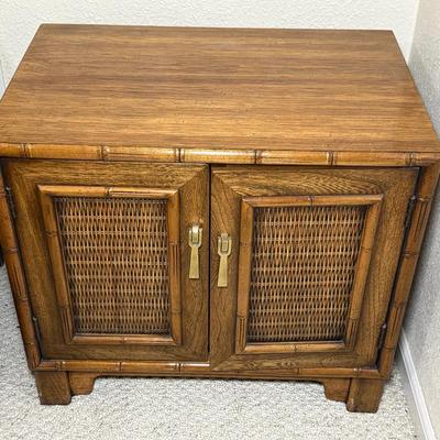 Broyhill Faux Bamboo Nightstand