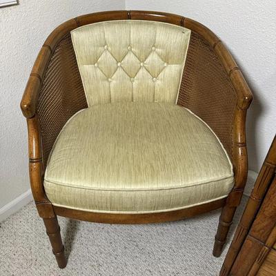Lane Vintage Rattan Style Bedroom Chair