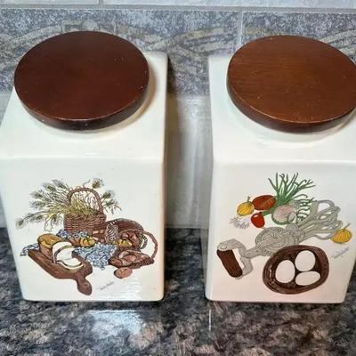Hyalyn Vintage Wendy Wheeler Kitchen Canisters