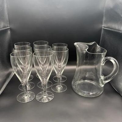 Mikasa “Panache” Iced Tea Glasses & Pitcher