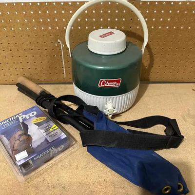 Coleman Vintage Water Jug & Hiking Equipment