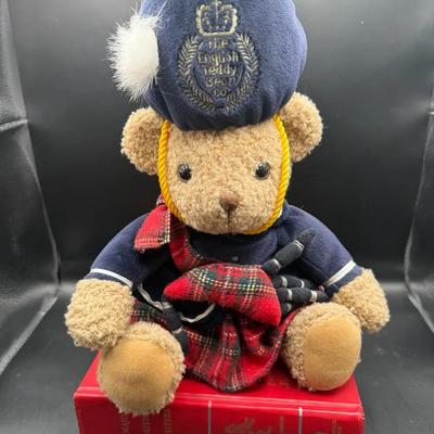 Scotsguard Bear by The English Teddy Bear Co. & “Major British Writers” Hardcover Book