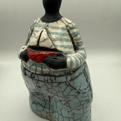 Raku Ceramic Sculpture 