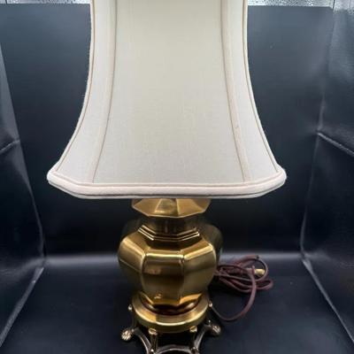 Hollywood Regency Brass Ginger Jar/ Urn Lamp