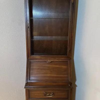 Heritage Grand Tour Vintage Secretary Display Cabinet