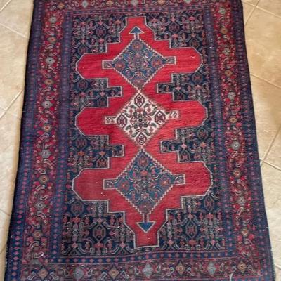 Hand Woven Area Rug 50x 71